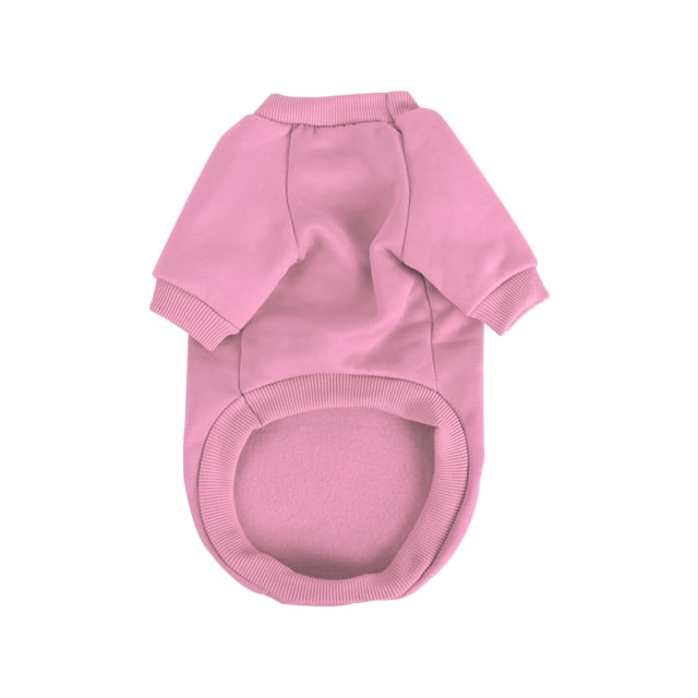 Sudadera de Algodón para Perros Ropa de Invierno/Otoño Abrigo Forrado de Franela Cálido Rosa M
