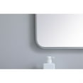 thumbnail image 4 of Soft corner metal rectangular mirror 27x36 inch in Silver, 4 of 5