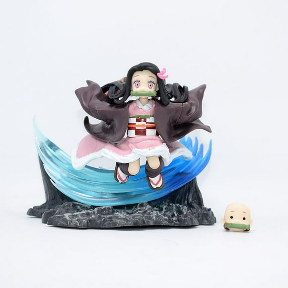 Demon Slayer: Kimetsu No Yaiba Running Nezuko Face Changing Figure Collection Model Toy Comic Character Model Toy 4.73 inch