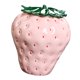 thumbnail image 2 of Pequeño tarro de cerámica para guardar hojas de té, frijoles en forma de fresa, latas de té con azúcar rosa, 2 of 9