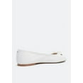 thumbnail image 2 of Sam Edelman Women's Felicia Luxe Ballet Flats White Leather 5M, 2 of 4