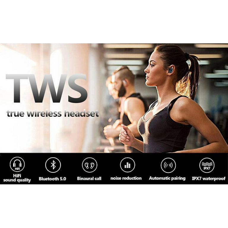Bluetooth 5.1 TWS Wireless Earbuds – IPX7 Waterproof, 4000mAh Case, Stereo