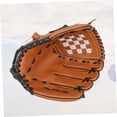 thumbnail image 4 of FONDOTIN 1Pcs Gloves PVC Brown Infielders Baseball Glove for Practice Sessions, 4 of 8