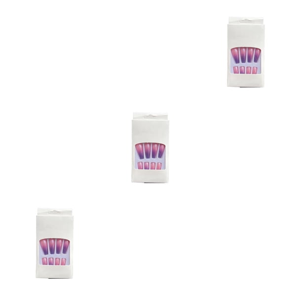 Soidarity 1 Juego de uñas con punta francesa, uñas artificiales con degradado, calcomanías desmontables, regalos de bailarina, Kit de manicura para Type1 NO1 Soidarity CBP262783