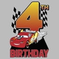 thumbnail image 2 of Boy's Cars Lightning McQueen 4th Birthday  Graphic T-Shirt, 2 of 5