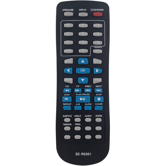 SE-R0301 Replaced Remote fit for Toshiba DVD Player SD-4100KU2 SD4100 SD4200