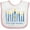 White and Pink, variant on Inktastic Peace Light Hanukkah Boys or Girls Baby Bib