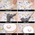 thumbnail image 4 of 16Pcs Rug Carpet Non Slip Grippers, Reusable Rug Gripper for Hardwood Floors, Rug Anti Slip Grips, Keep Corners Flat, Removable(Black), 4 of 6