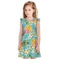 thumbnail image 1 of Vsdgher Mignon Ananas pour Filles Chemises de Nuit Manches Courtes à Volants Robe de Nuit Pyjama pour Fête Pyjama-TTG, 1 of 6