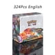 thumbnail image 1 of 324/360 PCS Cards Deck Box EVOLUTIONS OBSIOIAN FLAMES English Party Game Card Set Trading Card Booster Cards Album Toys, 1 of 5