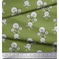 thumbnail image 3 of Soimoi Rayon Fabric Leaves & Floral Block Print Sewing Fabric Yard 56 Inch Wide, 3 of 3