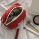thumbnail image 2 of Lindo bolso de maquillaje de conejo Bolso acolchado de algodón para mujer, 2 uds., bonito bolso de maquillaje con diseño de conejo, neceser con asa, 2 of 9