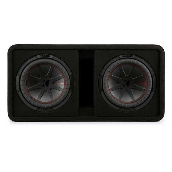 Kicker 48DCWR102 CompR Dual 10" 2-Ohm Subwoofer Enclosure