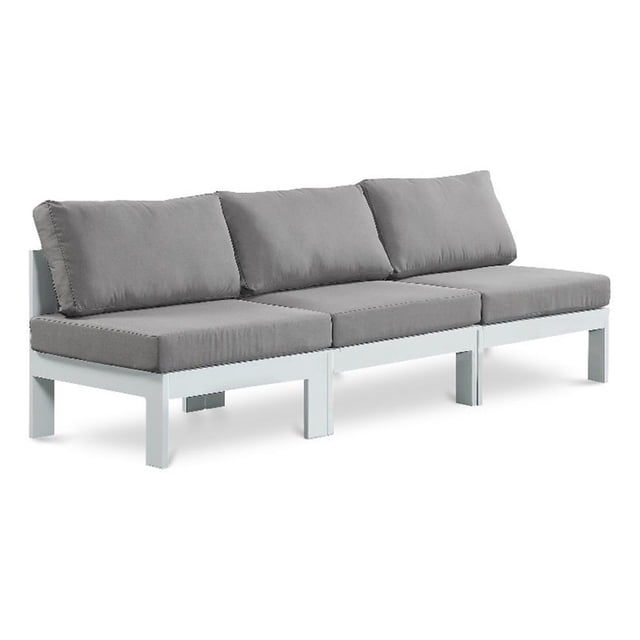 Meridian Furniture Nizuc Grey Outdoor Patio Modular Sofa