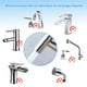 thumbnail image 5 of Matsuzay Pulverizador de bidé para mujer, 2 uds., dispositivo de de mano de acero inoxidable resistente al desgaste, herramientas de limpieza Juegos de accesorios de baño, 5 of 6