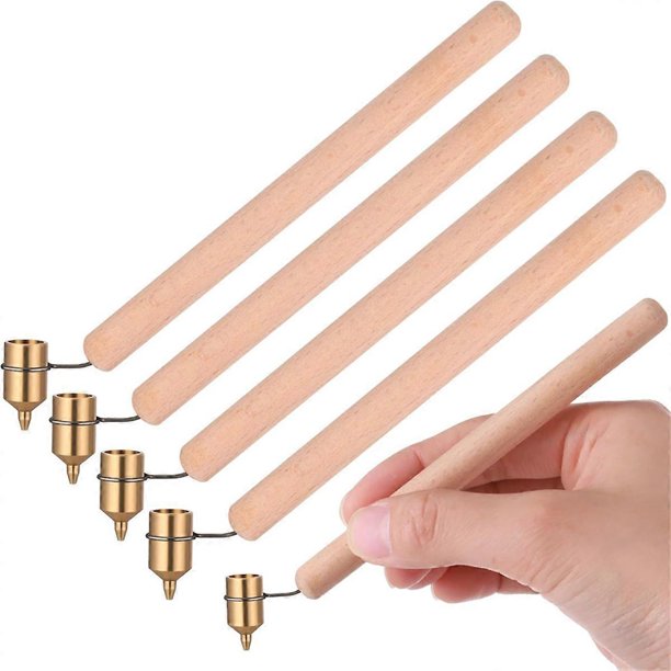 4pcs 0.3mm Hot Crayons Wooden Handle Painting Pens Easter Egg Decoration Kit Candle Painting Supplie