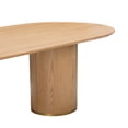 thumbnail image 4 of Brandy Natural Ash Wood Oval Dining Table, 4 of 9
