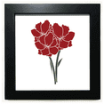 thumbnail image 1 of carnation flower Black Square Frame Picture Wall Tabletop, 1 of 3