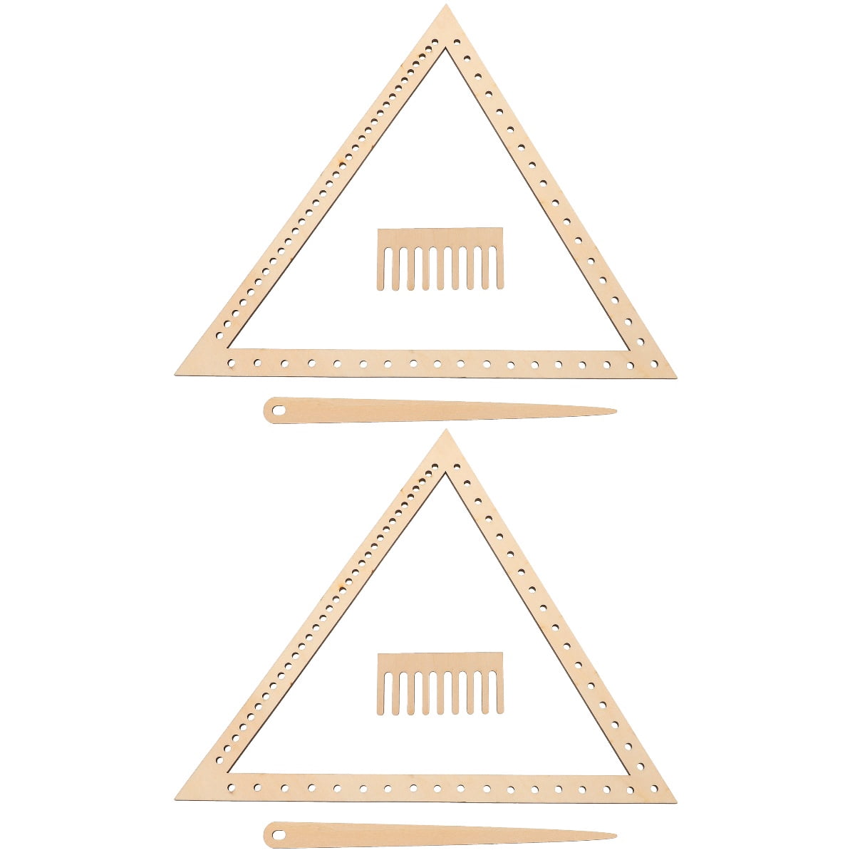 HOMEMAXS 2 Sets  Weaving Loom Crafting Weaving Triangle Weaving Handcraft Weave Board Weaving Tool