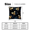thumbnail image 5 of Honeybee Velvet Throw Pillow Covers Set of 2 | Unique Patterns in 16x16, 18x18, 20x20 Inches |for Home Decor and Gifts | Includes Pillow Inserts | Throw Pillow Inserts Included, 5 of 6