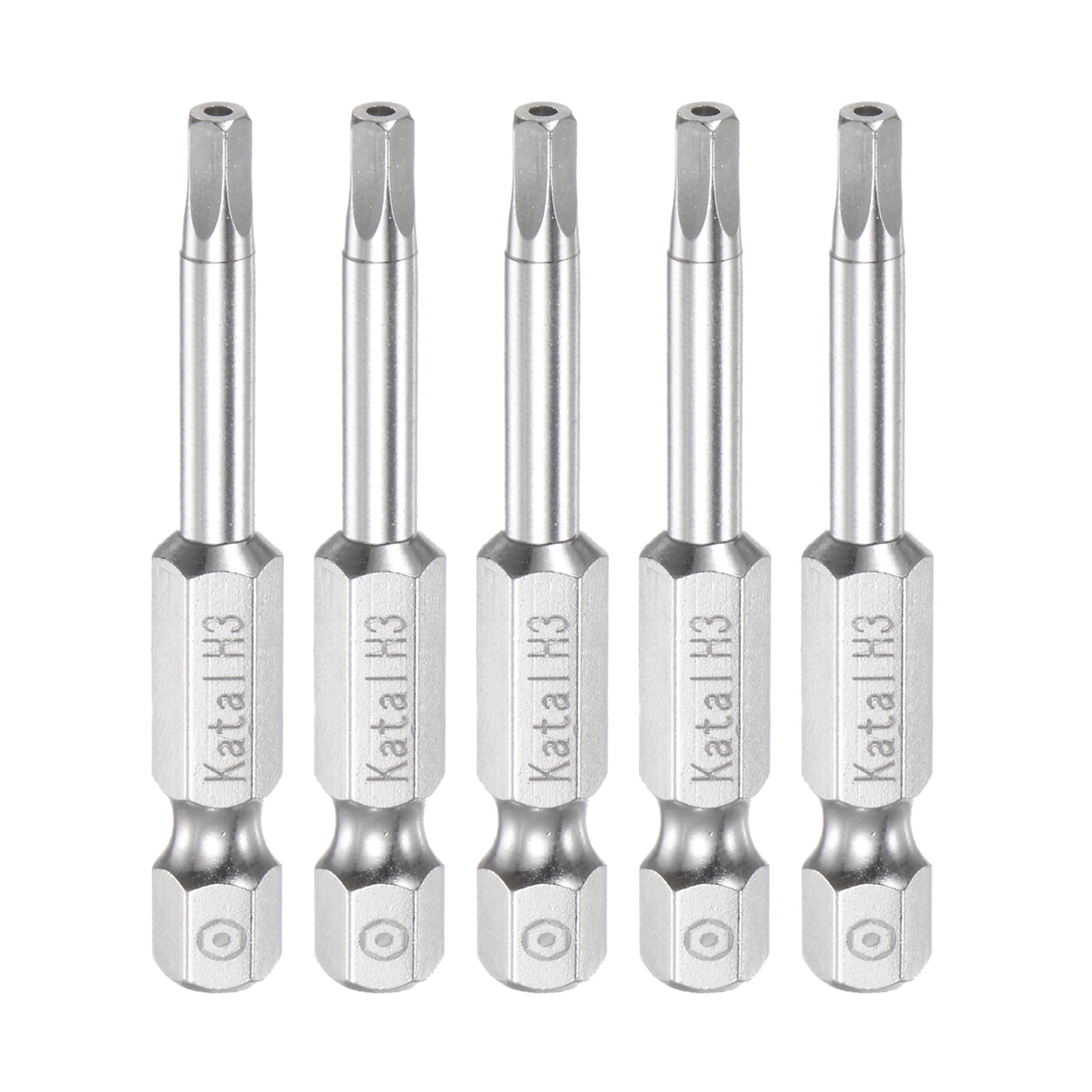 H3 Security Pentagon Screwdriver Bit 1/4" Hex Shank 2" Length