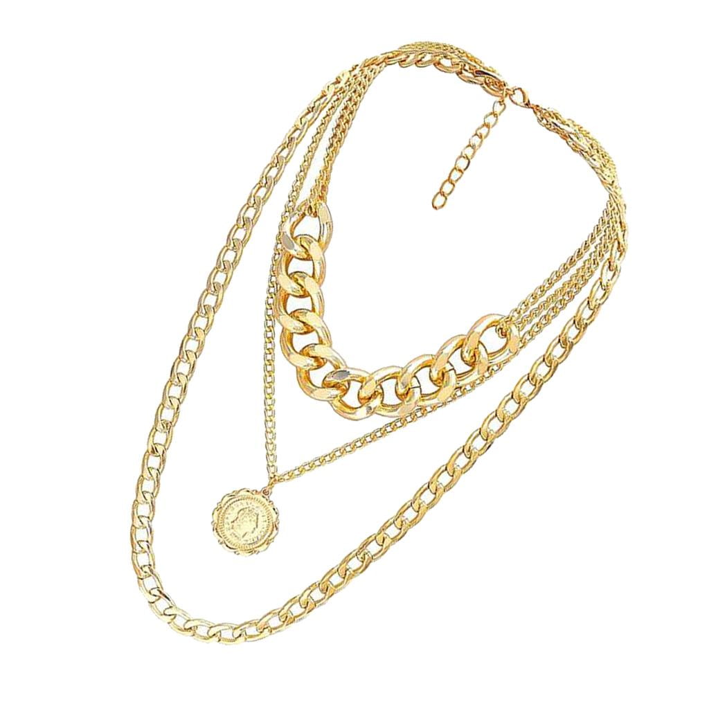 Sweater Chain Necklace Cuban Link 