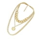 thumbnail image 3 of Collar de cadena de suéter Yinane Punk dorado 40 cm, 3 of 8