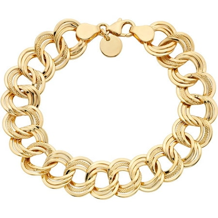 Dolce Vita 18kt Gold-Tone Triple Circle Link Bracelet, 8.5"