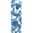 thumbnail image 2 of Wang, Melissa 13x32 White Modern Wood Framed Museum Art Print Titled - Indigo Chintz VI, 2 of 4