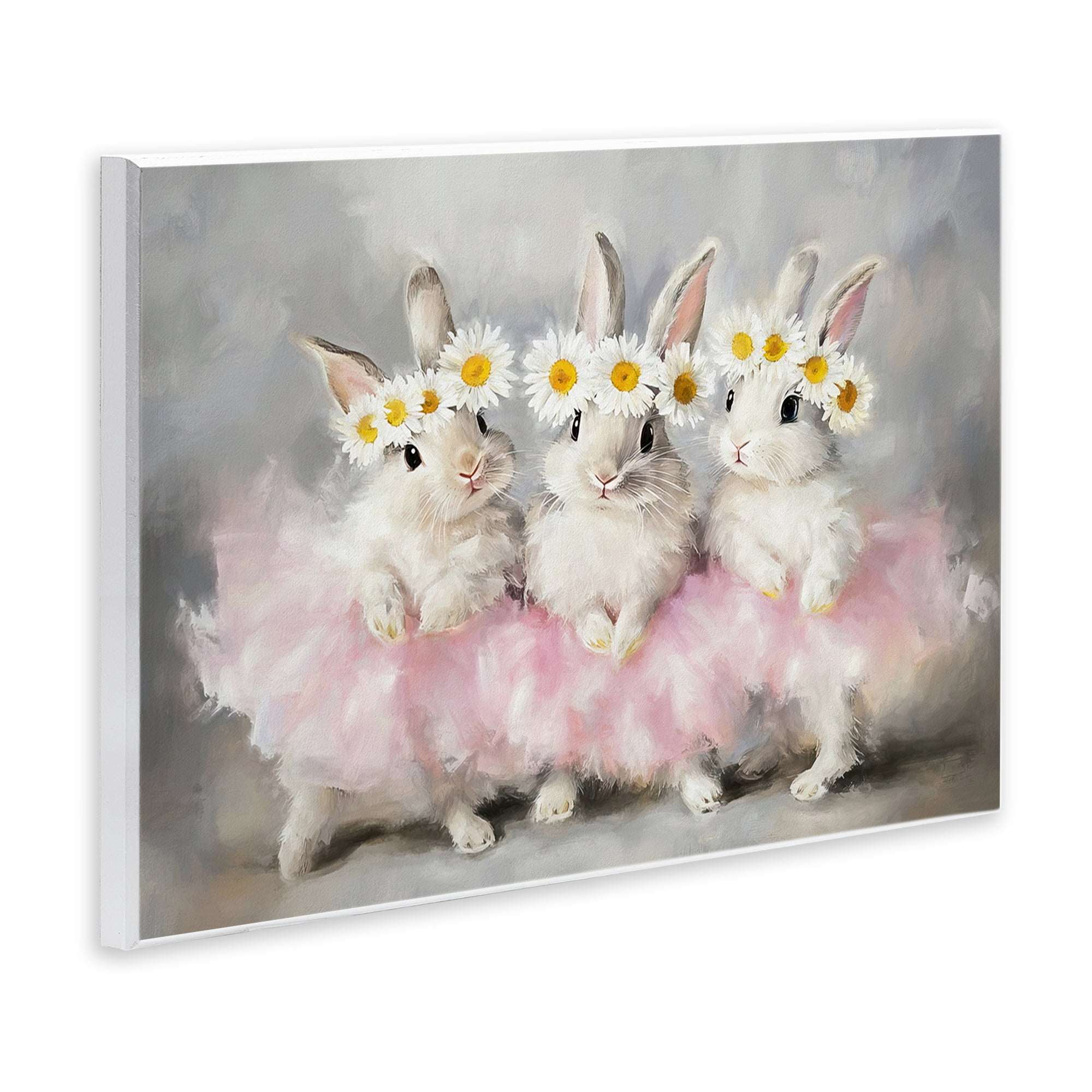 Stupell Industries Dancing Bunnies in Tutus Wall Plaque Art, design by Tina LeCour