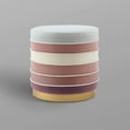 thumbnail image 6 of Nicole Miller New York Zerona Velvet Ottoman, Blush, 6 of 10