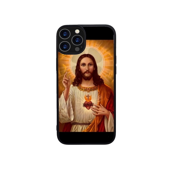 Phone Case for Apple iPhone 14 / iPhone 13 (6.1") Hybrid Print Design Vintage Pattern Fashion Rubber Hard PC TPU Shockproof Frame Cover [ ALWAYS JESUS ]