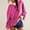 Rose Red, variant on Womens Color Block Crew Neck Sweatshirt Oversized Long Sleeve Shirt Casual Pullover Top Y2K Clothes