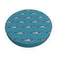 thumbnail image 2 of Lsque Cartoon Whale Round Bar chair cushion covers Velvet Fabric Premium Comfort Protects from Scratches and Stains for 14-17 Inch Chair- 12 inch, 2 of 7