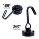 thumbnail image 4 of Juego de 6 Ganchos Magnéticos para Nevera, Potente Imán de Neodimio de 15 kg, Potente Gancho Imán Giratorio para Cocina, Baño, Armario para Llaves (A-Negro) Sincero Electrónica, 4 of 5