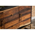 thumbnail image 7 of Maklaine Contemporary Wood 2-Drawer Accent Cabinet with Metal Base in Walnut, 7 of 7