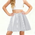 thumbnail image 2 of BOBOGOJP Girls Sequin Skirt Sparkly Toddler Kids Mini Glitter Skirt Elastic Waist Party Pencil Skirt Silver for Size 7-8 Years, 2 of 4