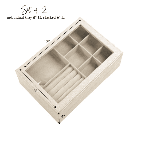 Hives and Honey Jacque Gold Stackable Jewelry Tray Jewelry Organizer For Women