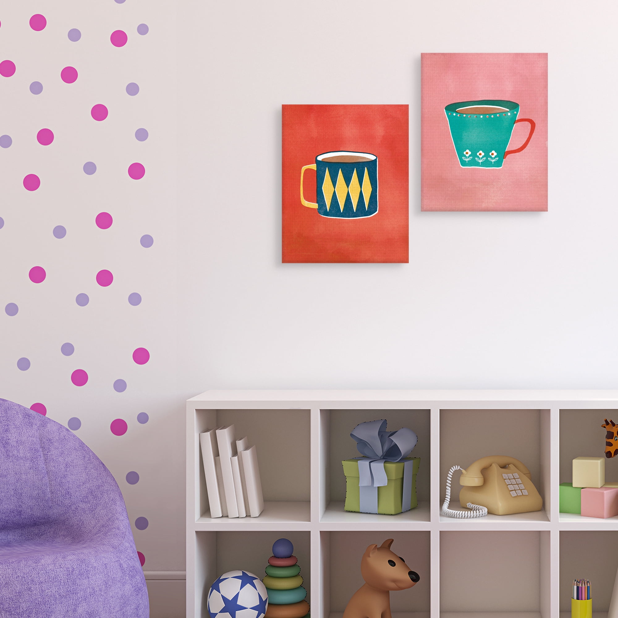 Simple Things Coffee & Tea by Clara Wells Set of 2 Canvas Art Prints