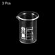 thumbnail image 3 of Uxcell 3Pack 5ml Low Form Glass Beaker, 3.3 Borosilicate Glass Graduated Measuring Cups with Spout, 3 of 5