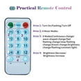 thumbnail image 3 of 10 X 10FT 300LEDs Curtain String Lights Curtain Fairy Lights Copper Wire Waterfall Lights with 4 Music & 8 Lighting Modes Remote Control for Wedding Party Home Christmas Decorative Hanging Lights, 3 of 8