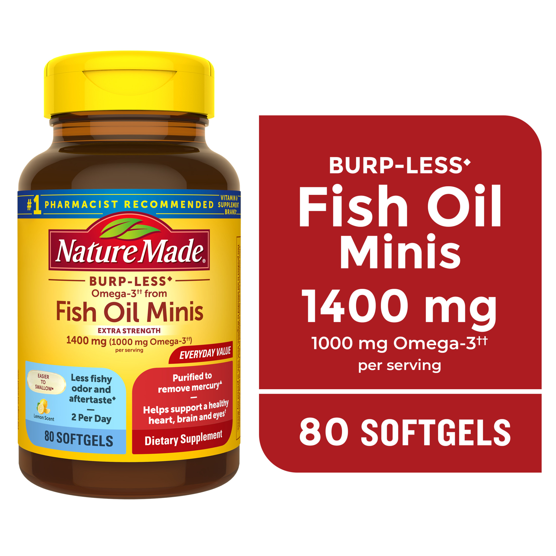 Nature Made Extra Strength Omega-3 Fish Oil 1400mg Softgels photo 1