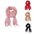 thumbnail image 4 of Bufanda Larga Sólida Del Del Mantón de La Cachemira de Seda de Pashmina Cálida de Las Señoras de Las Mujeres Caqui Macarena Bufanda larga para mujer, 4 of 8