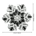 thumbnail image 5 of HEVIRGO Brooch Pin Snowflake Shape Shiny s Pin with Rotating Outer Layer Multi-Layer Design Lapel Badge, 5 of 8