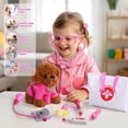thumbnail image 4 of Kit médico Fajiabao para niños de 3 a 5 años con perro de peluche rosa, 4 of 6