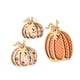 thumbnail image 5 of 3 piezas de decoración de calabaza de otoño, decoración de otoño, artesanía rústica hecha a mano, centro de mesa Estilo B, 5 of 9