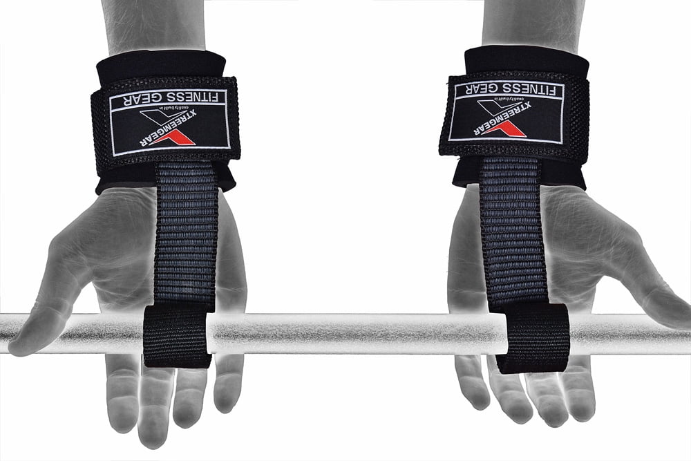 XTREEMGEAR Super Heavy Duty Lifting Straps Padded Wrist Wraps