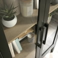 thumbnail image 3 of Sauder Anda Norr 2-Door Glass-fronted Wood Display Cabinet, Slate Gray Finish, 3 of 11