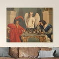 thumbnail image 3 of Faust And Mephistopheles Playing Chess Canvas Wall Art Print, 3 of 4