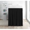 thumbnail image 2 of College Dorm Bedskirt, Ruffled Dorm Bedskirt for Dorm Bed, Twin XL Size, 100% Microfiber, Bedskirt Dorm 30" Drop Extra Soft and Luxury -Black Solid., 2 of 4